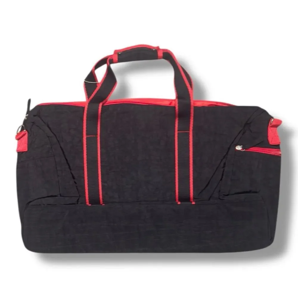NWOT Alan Stuart Nebraska Huskers Black and Red Duffel Bag Sz L